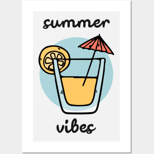 Summer Vibes Positive Motivational Quotes Gift Posters and Art